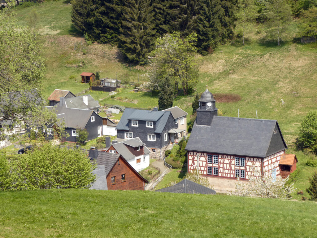 het Vessertal in Thuringen